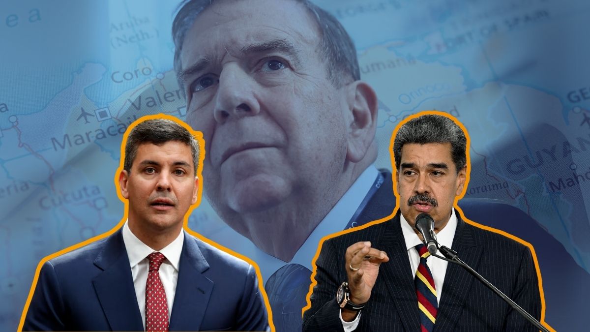 Nicolás Maduro, Edmundo González y Santiago Peña