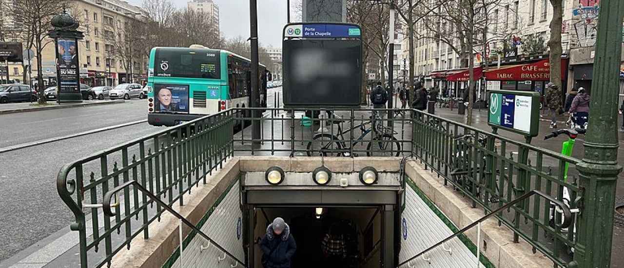 Estación Porte de la Chapelle, Metro de París.