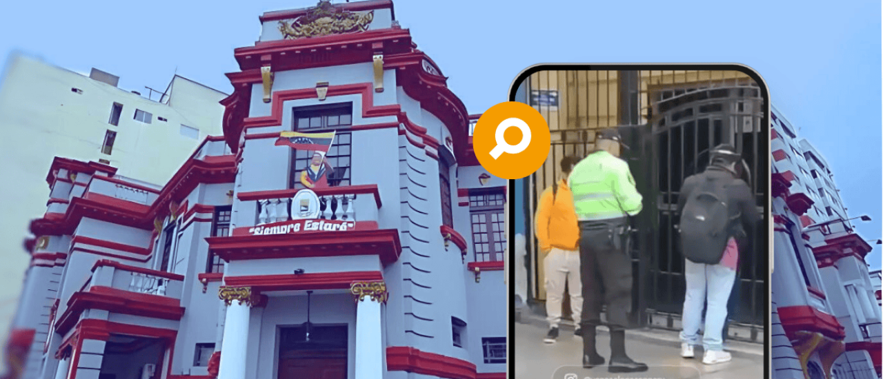 peruanos ingresaron a la embajada de Venezuela en Perú