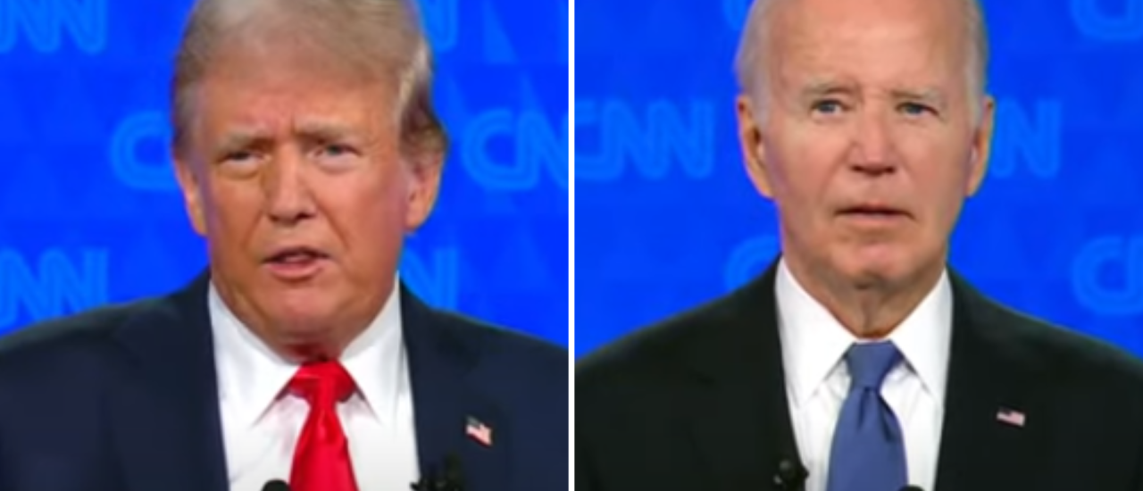 Foto portada debate Donald Trump y Joe Biden