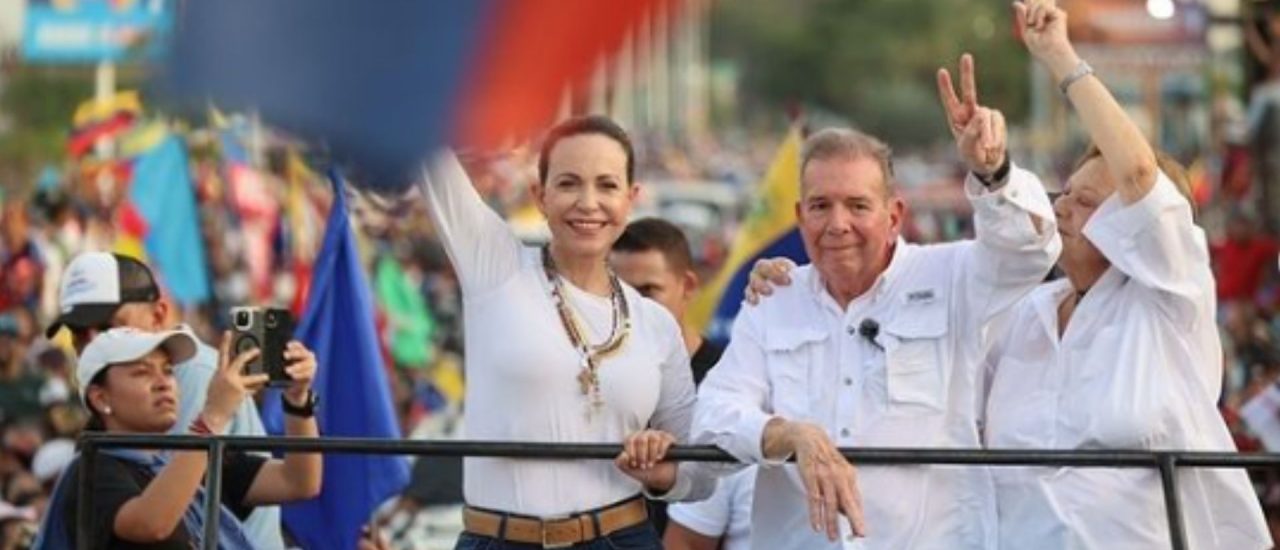 Foto portada González Maria Corina Machado y Edmundo González